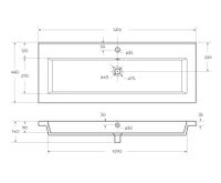 Товар: Керамическая раковина CEZARES CZR-8070-120 - фото 6 Керамическая раковина CEZARES CZR-8070-120 — фото 6, Раковины