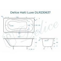 Товар: Чугунная ванна Delice Haiti Luxe 160x80 DLR230637 без отверстий под ручки и антискользящего покрытия - фото 2 Чугунная ванна Delice Haiti Luxe 160x80 DLR230637 без отверстий под ручки и антискользящего покрытия — фото 2, Чугунные ванны