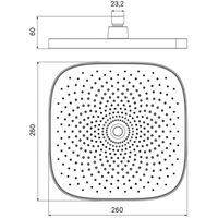 Верхний душ Iddis SpaHome SPA26CSi64 Хром — фото 3, Верхние души
