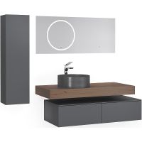 Столешница под раковину Jorno Modulare 100 Mdlr.06.100/T/JR Трюфель — фото 4, Столешницы под раковину