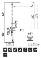 Смеситель для раковины Nobili Up UP94128/2CR Хром — фото 2, Смесители для раковины
