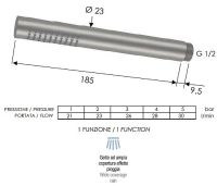 Ручной душ Remer SS317MMX Нержавеющая сталь — фото 2, Лейки для душа