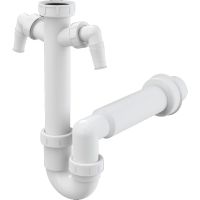 Сифон для кухонной мойки Alcaplast A82-DN50 Белый — фото 1, Кухонные мойки, фильтры и аксессуары . Сифоны