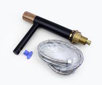 Смеситель для раковины Bronze de Luxe Avantgarde 2010MH Черный Розовое золото — фото 6, Смесители для раковины