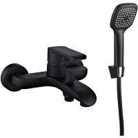 Смеситель для ванны Melodia della vita Heavy Metal MDV35640bk Черный матовый — фото 1, Смеситель для ванны