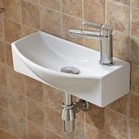 Раковина-чаша CeramaLux 46 7946L Белая — фото 1, Мини-раковины