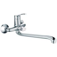 Смеситель для ванны Haiba HB2213-1 универсальный Хром матовый — фото 1, Для душа и ванны