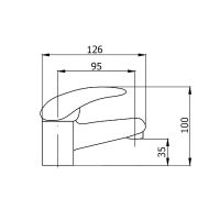 Смеситель для раковины Сантаком StOmega 3302 Хром — фото 2, Смесители для раковины