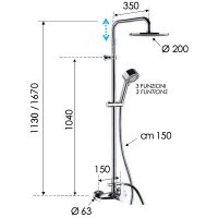 Товар: Душевая система Remer Winner W37AMD20 Хром - фото 2 Душевая система Remer Winner W37AMD20 Хром — фото 2, Душевые стойки