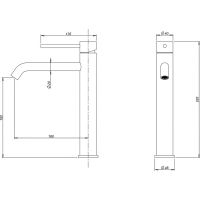 Смеситель для раковины Milacio Ultra MCU.551.MB Черный матовый — фото 2, Смесители для раковины