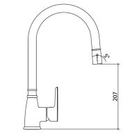 Товар: Смеситель для кухни Laparet Alamera N2040929LPT Черный - фото 2 Смеситель для кухни Laparet Alamera N2040929LPT Черный — фото 2, Смесители для кухни