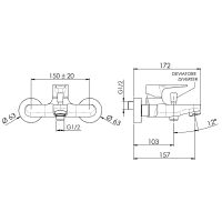 Товар: Смеситель для ванны Remer Winner W05DO Золото - фото 2 Смеситель для ванны Remer Winner W05DO Золото — фото 2, Для душа и ванны