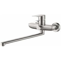 Смеситель для ванны Haiba HB22807 универсальный Нержавеющая сталь — фото 1, Для душа и ванны