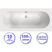 Акриловая ванна C-Bath Cora 170x70 CBQ001001 без гидромассажа — фото 1, Акриловые ванны