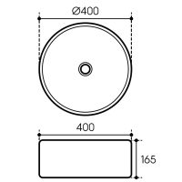 Раковина-чаша Aqueduto Espiral 40 ESP0130 Серая матовая — фото 2, Раковины накладные