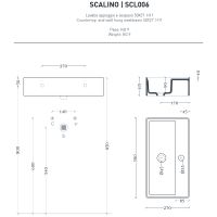 Товар: Раковина Artceram Scalino 50 SCL006 01 00 Белая - фото 2 Раковина Artceram Scalino 50 SCL006 01 00 Белая — фото 2, Раковины
