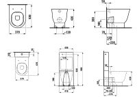 Унитаз Laufen The New Classic 8.2385.1.000.000.1 приставной без сиденья — фото 2, Приставные унитазы