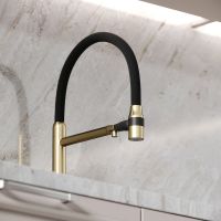 Товар: Смеситель для кухни Sancos Garda SC4009BG Золото брашированное Черный - фото 3 Смеситель для кухни Sancos Garda SC4009BG Золото брашированное Черный — фото 3, Смесители для кухни