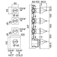 Товар: Смеситель для душа Bossini Apice Z035205.030 с термостатом Хром - фото 2 Смеситель для душа Bossini Apice Z035205.030 с термостатом Хром — фото 2, Смеситель для душа