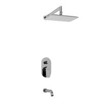 A13031 Встраиваемый комплект для ванны с изливом и верхней душевой насадкой — фото 3, Встраиваемые душевые комплекты