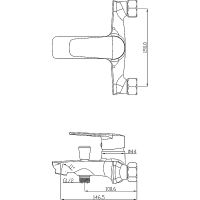 Товар: Смеситель для ванны Swedbe Mars 1730 Хром - фото 3 Смеситель для ванны Swedbe Mars 1730 Хром — фото 3, Смеситель для ванны
