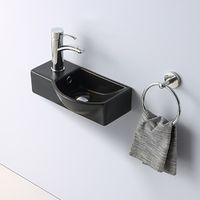 Товар: Раковина CeramaLux 40 7947ARMB Черная - фото 2 Раковина CeramaLux 40 7947ARMB Черная — фото 2, Раковины