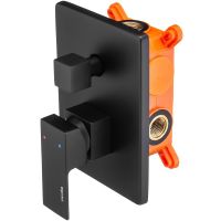 Товар: Смеситель для душа Swedbe Platta 5519B Черный матовый - фото 4 Смеситель для душа Swedbe Platta 5519B Черный матовый — фото 4, Смеситель для душа