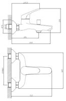 Смеситель для ванны ESKO Palermo PE 54 Хром — фото 3, Смеситель для ванны