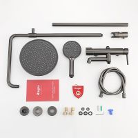 Душевая система Raglo R20.24.09 Графит матовый — фото 12, Душевые стойки