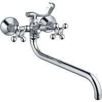 Смеситель для ванны Haiba HB2719 универсальный Хром — фото 1, Смеситель для ванны