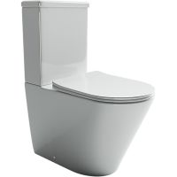 Унитаз компакт Ceramicanova Highlight Rimless CN1802-B без бачка и с сиденьем Микролифт — фото 1, Напольные унитазы