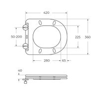 Крышка-сиденье CEZARES CZR-089-SC — фото 2, Унитазы, биде и писсуары. Крышки для унитазов
