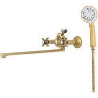 Смеситель для ванны Agger Retro-X A1721188 универсальный Бронза — фото 1, Смеситель для ванны