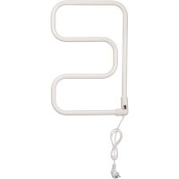 Электрический полотенцесушитель Domoterm E-образный DMT 104-25 40*60 EK R Белый — фото 1, Электрические полотенцесушители