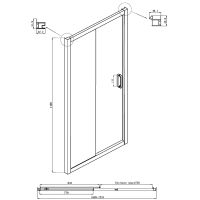 Товар: Шторка на ванну Ambassador Bath Screens 170х140 16041105 профиль Хром стекло CrystalPure - фото 2 Шторка на ванну Ambassador Bath Screens 170х140 16041105 профиль Хром стекло CrystalPure — фото 2, Шторки для ванной раздвижные
