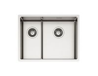 Мойка для кухни NOX 90R BRS 582x440x200 правая в комплекте с интегрированным сифоном — фото 1, Кухонные мойки