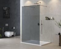 Душевая перегородка CEZARES LIBERTA-L-2-120-120-GR-Cr — фото 1, Душевые перегородки