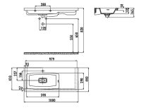 Товар: Раковина Creavit Memory 100 L MY100-00CB00E-0000 Белая - фото 2 Раковина Creavit Memory 100 L MY100-00CB00E-0000 Белая — фото 2, Раковины подвесные