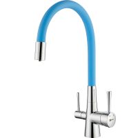 Смеситель для кухни Lemark Comfort LM3075C-SkyBlue Хром Голубой Смеситель для кухни Lemark Comfort LM3075C-SkyBlue Хром Голубой