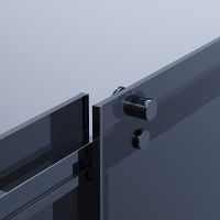 Душевой уголок Ambassador Benefit 160x110 19022205HBB-110HBB профиль Черный стекло тонированное — фото 5, Душевые уголки