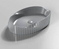 Раковина-чаша CeramaLux 60 78750MPG Серая матовая — фото 3, Раковины