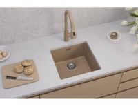 Мойка для кухни ALVEUS OMNI 20 GRANITAL BEIGE-G55 450x450x198 с сифоном 1145083 — фото 2, Кухонные мойки
