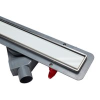 Душевой лоток POINT Деметра стекло белое 550 арт PN50555GLW — фото 6, Душевые лотки