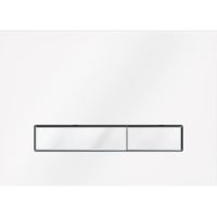 Клавиша смыва KK POL Vitrum Grande V1 SPP/105/0/K Белая глянцевая Хром — фото 1, Кнопки смыва