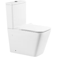 Унитаз компакт BelBagno Ardente R BB02093CPR/BB2112SC без бачка с сиденьем Микролифт — фото 1, Напольные унитазы