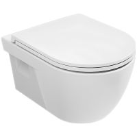 Унитаз AQUAme AQM2011 подвесной Белый глянец с сиденьем Микролифт — фото 1, Подвесные унитазы