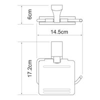 Товар: Leine K-5025WHITE Держатель туалетной бумаги - фото 4 Leine K-5025WHITE Держатель туалетной бумаги — фото 4, Держатели туалетной бумаги