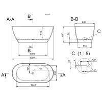 Товар: Ванна из искусственного камня Holbi Venus 168x80 1.01.001.11.1 Белая матовая - фото 3 Ванна из искусственного камня Holbi Venus 168x80 1.01.001.11.1 Белая матовая — фото 3, Ванны