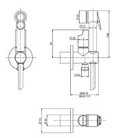 Гигиенический душ со смесителем Fima Carlo Frattini Collettivita F2320/1NCR Хром — фото 2, Гигиенические души