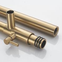 Душевая система Rose R18G R1896G с термостатом Золото матовое — фото 5, Душевые системы